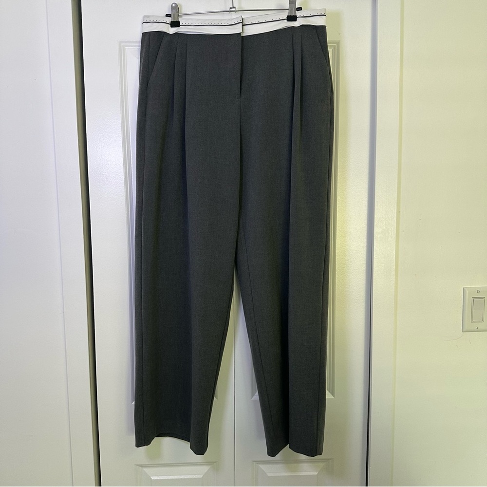 House of Harlow 1960 Charcoal Gray Pleated Trousers